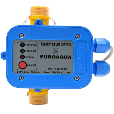 Електронна автоматика для водяного насоса Euroaqua SKD 1 реле захисту від сухого ходу прес-контроль Електронна автоматика для водяного насоса Euroaqua SKD 1 реле захисту від сухого ходу прес-контроль