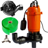 Бытовой фекальный насос с измельчителем 2,2 кВт с поплавком Powercraft WQCD 2200f для канализации Бытовой фекальный насос с измельчителем 2,2 кВт с поплавком Powercraft WQCD 2200f для канализации