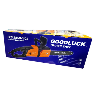 Ланцюгова електропилка GoodLuck Super ECS 2850/405 пила для дерева електрична Ланцюгова електропилка GoodLuck Super ECS 2850/405 пила для дерева електрична