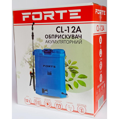 Обприскувач акумуляторний 12 л FORTE CL-12A Садові обприскувачі для дерев, городу, саду і виноградників